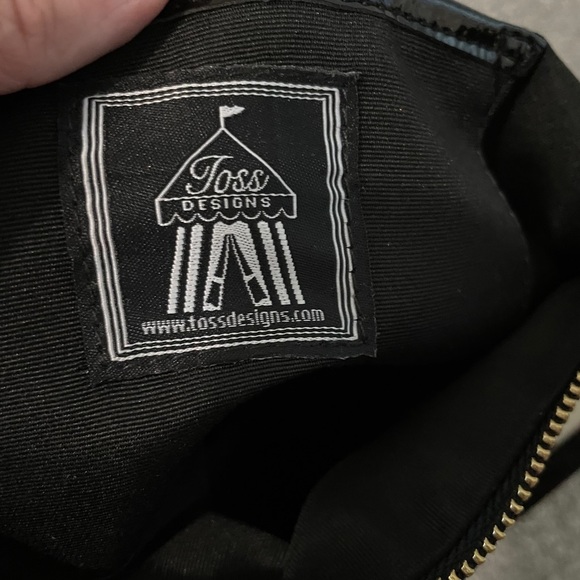 TOSS Designs Red, White, Black Stripe shoulder bag - Picture 8 of 9